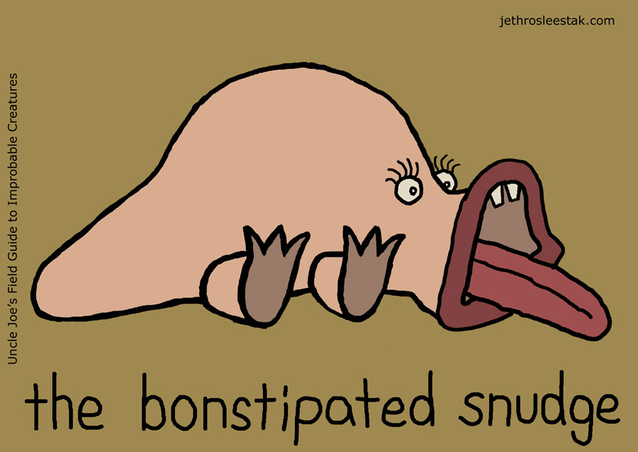 The Bonstipated Snudge Trading Card