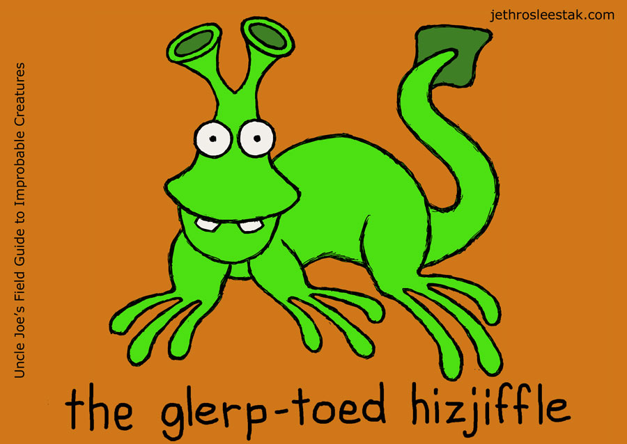 The Glerp-Toed Hizjiffle Trading Card