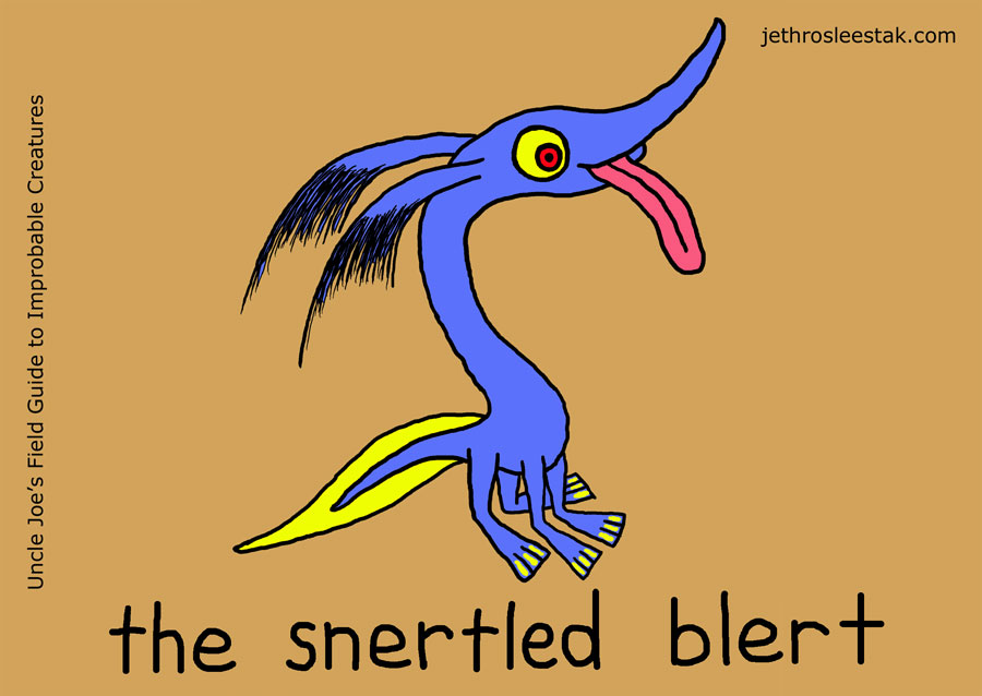 The Snertled Blert Trading Card