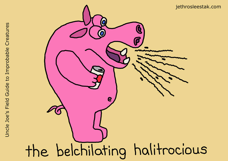 The Belchilating Halitrocious Trading Card