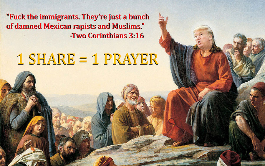 Trump Preaches The Beatitudes