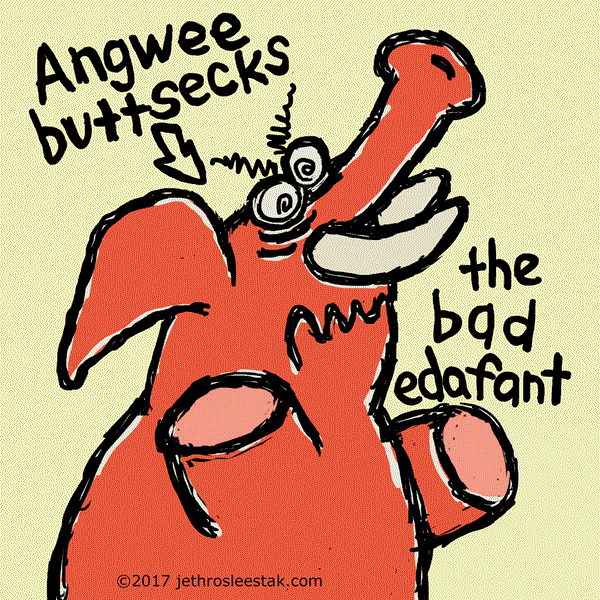Angwee Buttsecks The Bad Edafant Animated GIF