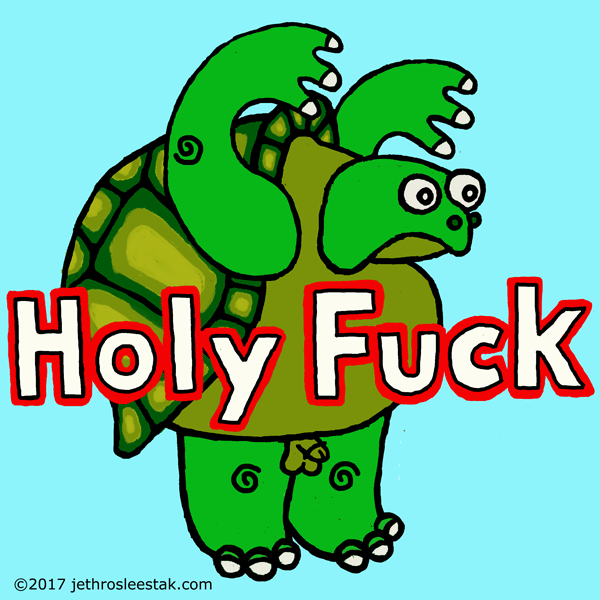 Holy Fuck Turtle Animated GIF