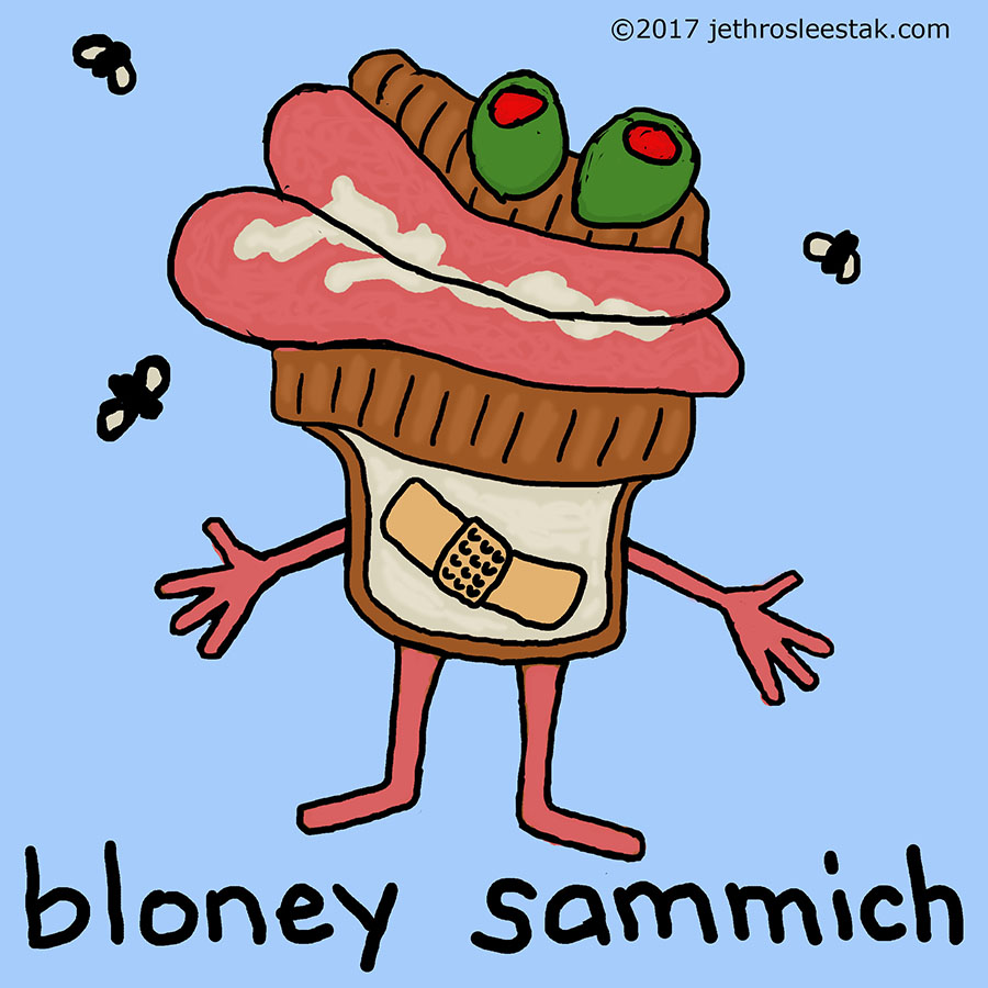 Bloney Sammich Comic Strip Character