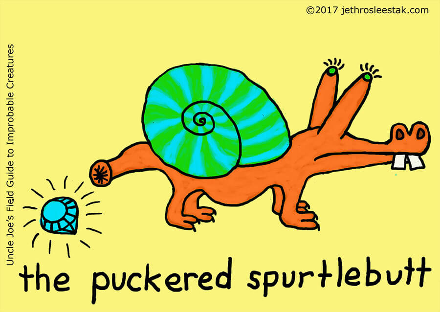 The Puckered Spurtlebutt Trading Card