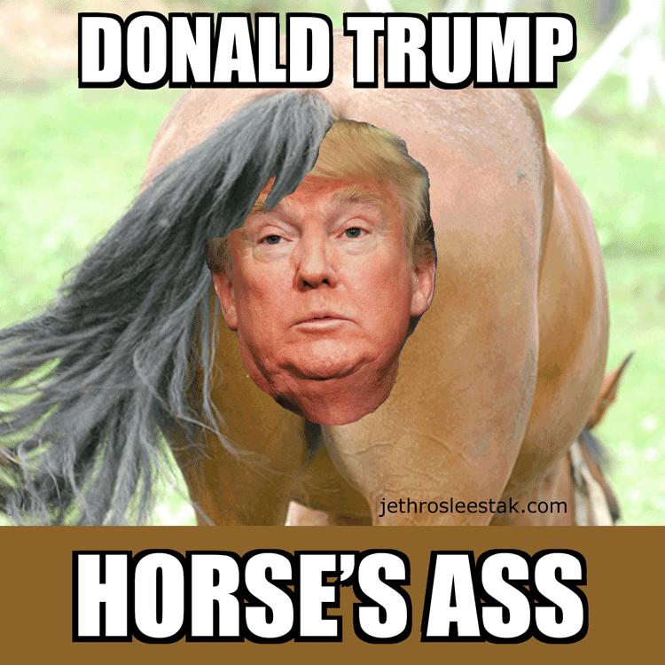 Donald Trump Horse’s Ass Animated GIF