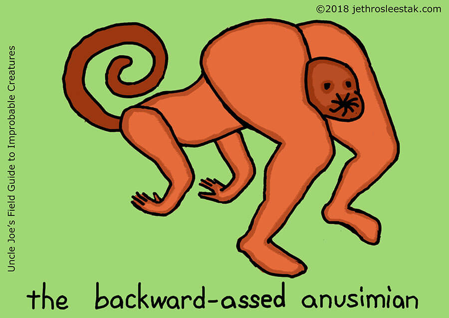 The Backward-Assed Anusimian Trading Card