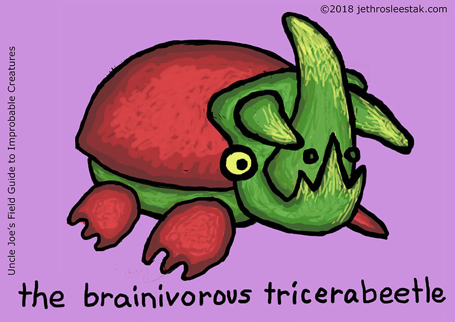The Brainivorous Tricerabeetle Trading Card