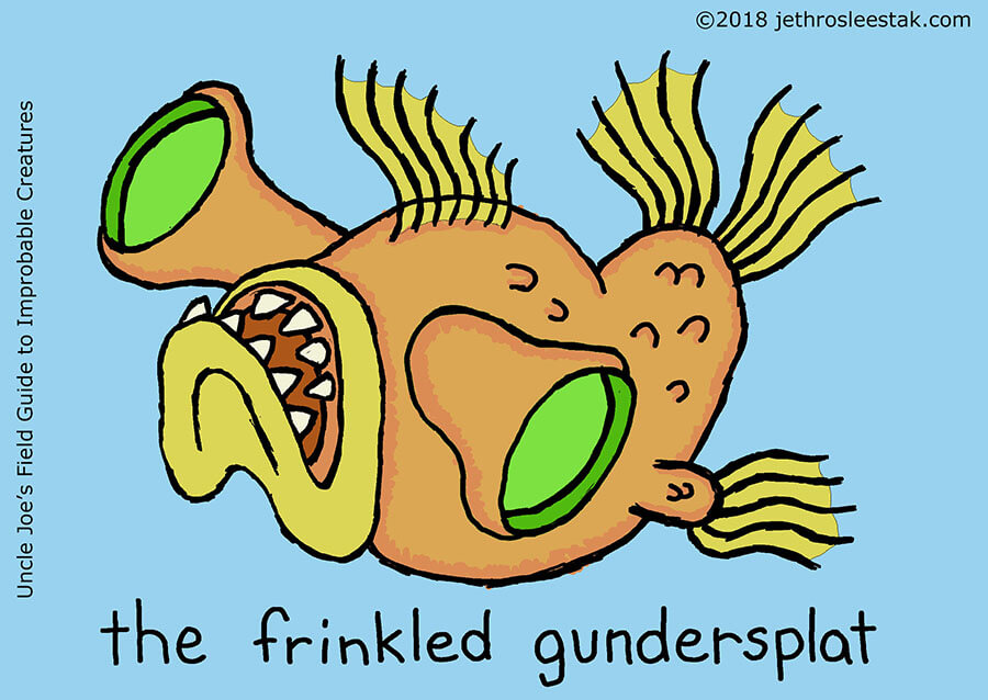 The Frinkled Gundersplat Trading Card