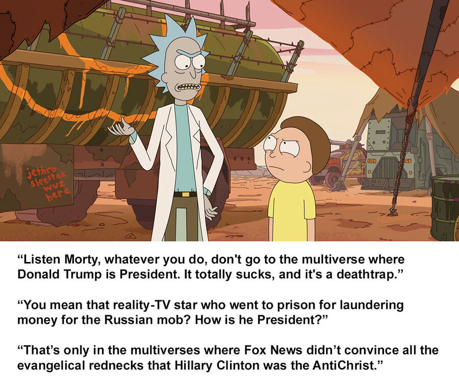 Rick and Morty Donald Trump Meme