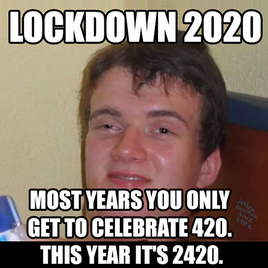 Stoned-Guy Coronavirus-Lockdown Meme