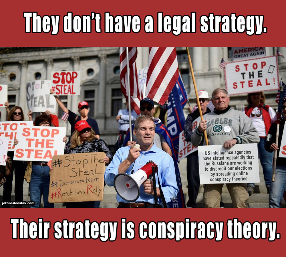 Meme: Their Strategy Is Conspiracy Theory