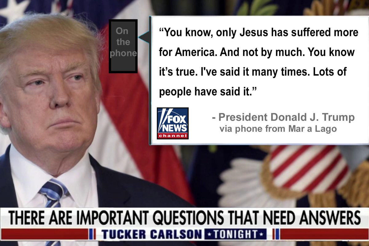 You know, only Jesus has suffered more for America. And not by much.